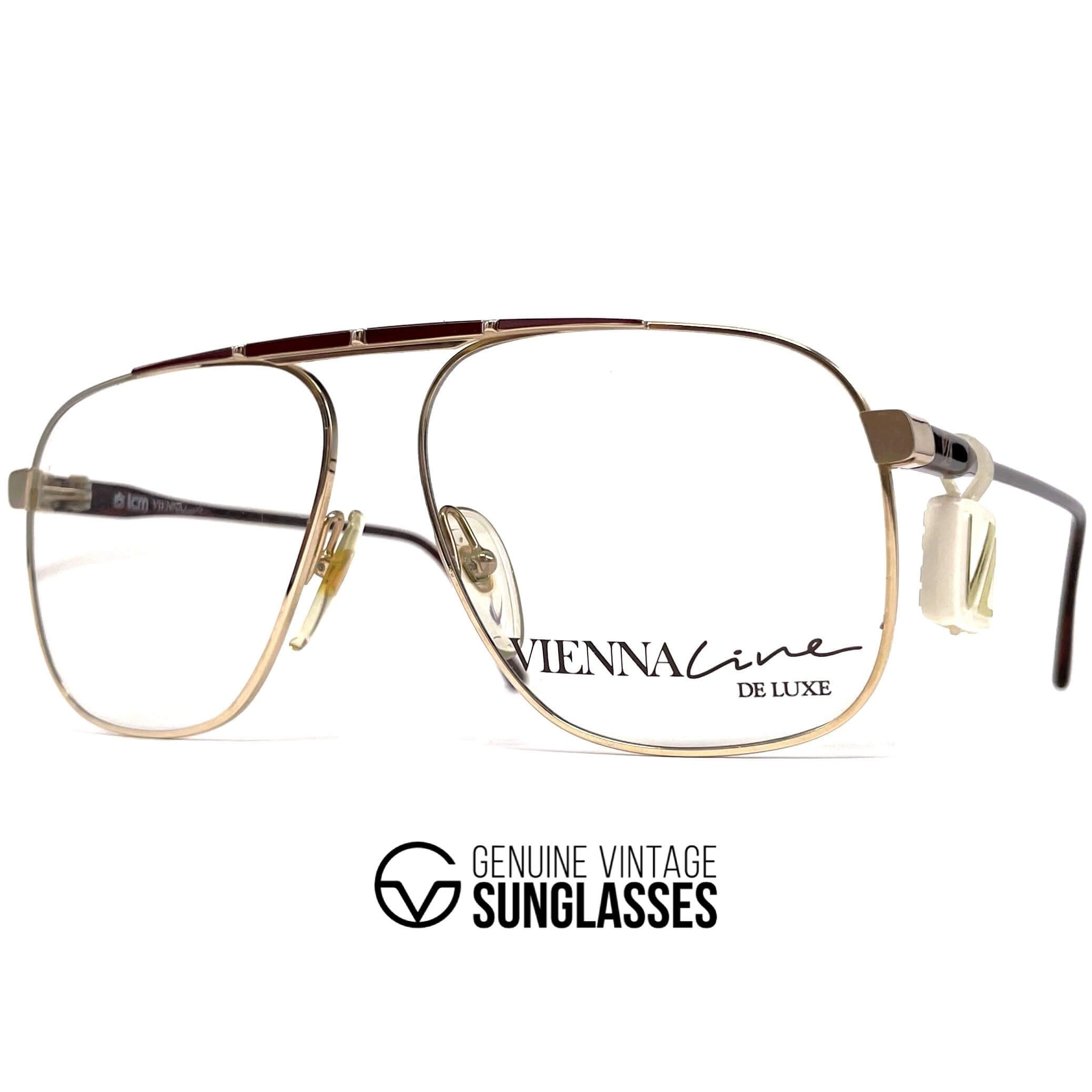 Vintage VIENNALINE 1457 Deluxe 20k gold rare aviator glasses frames