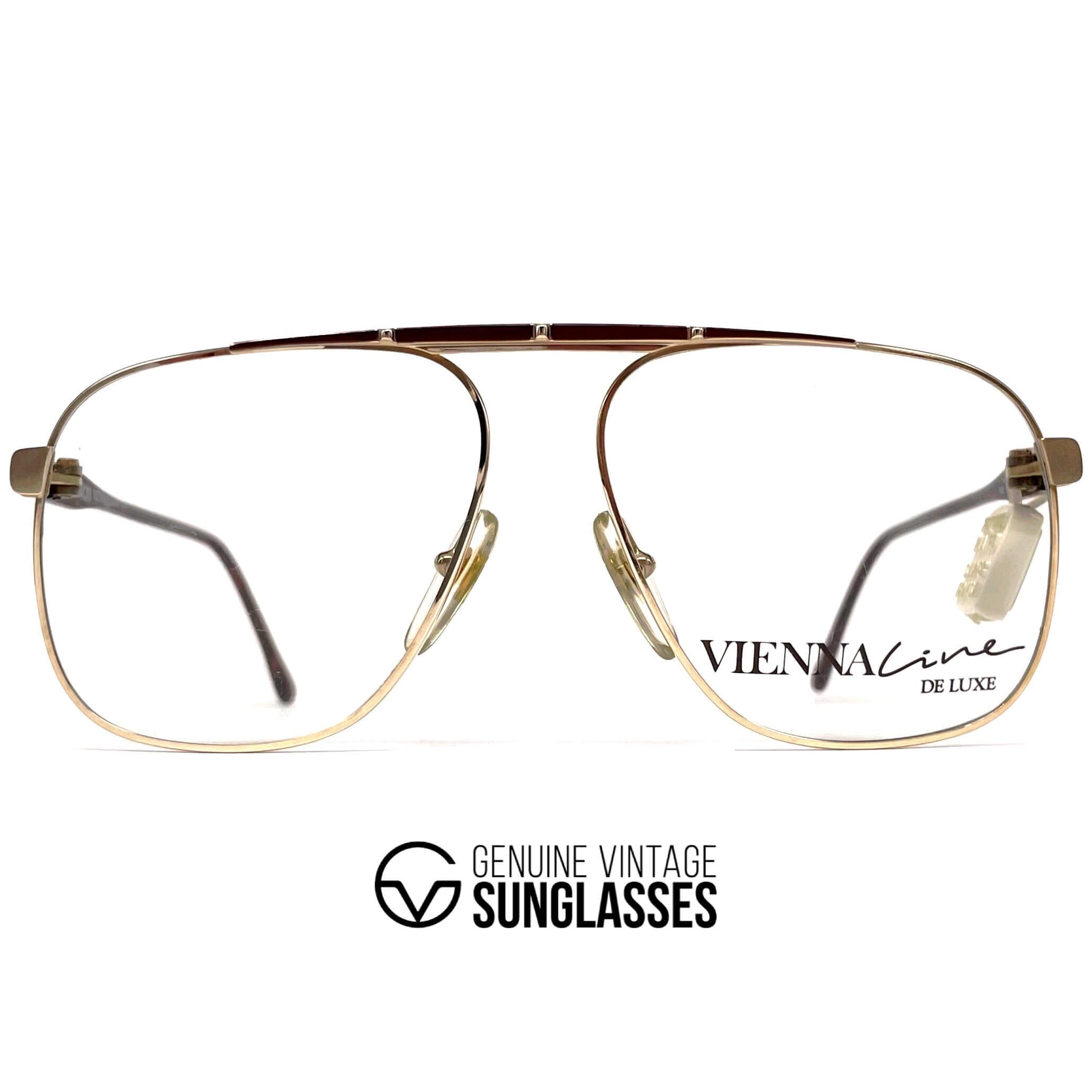 Vintage VIENNALINE 1457 Deluxe 20k gold rare aviator glasses frames
