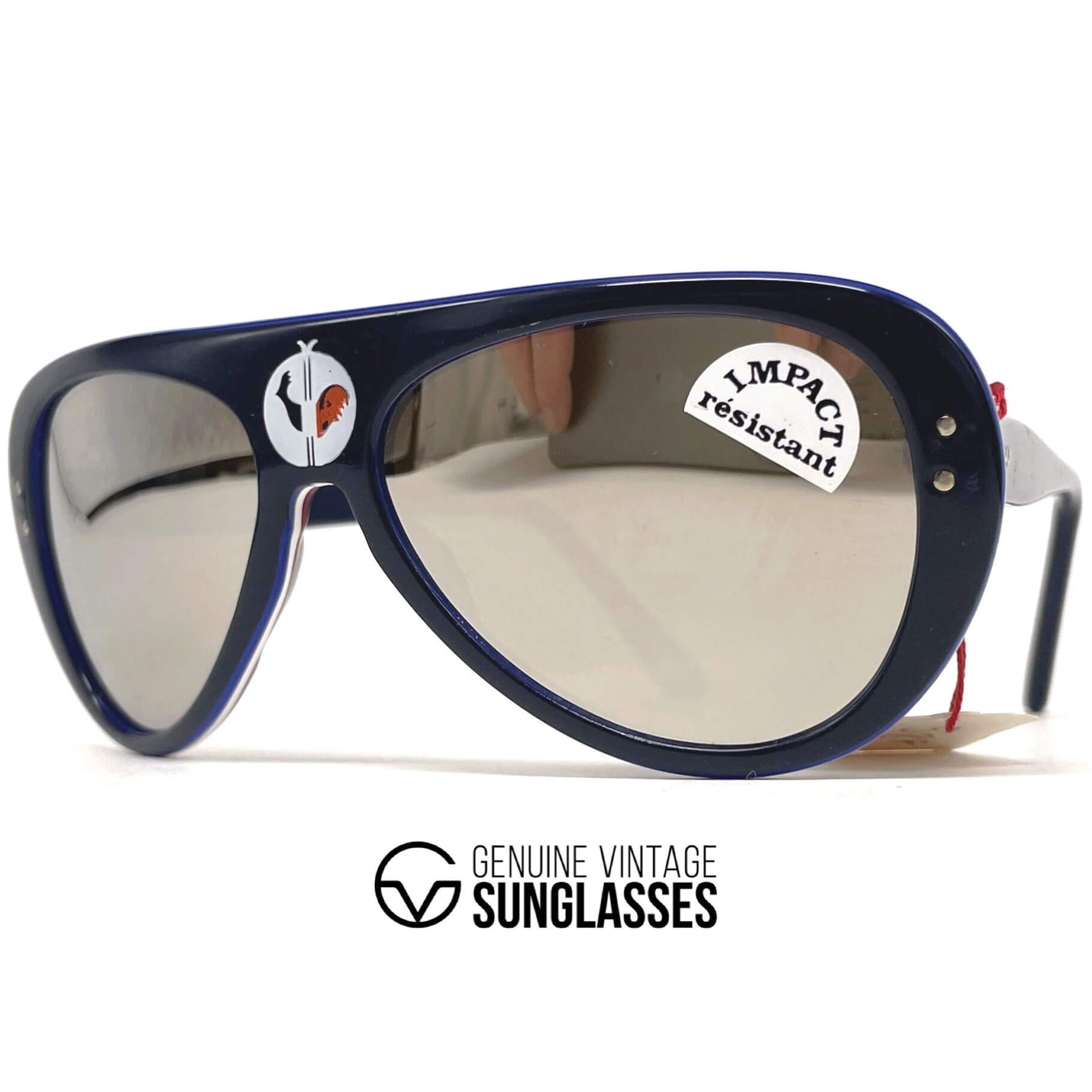 Vintage VUARNET POUILLOUX 1161 tricolore mineral mirrored sunglasses