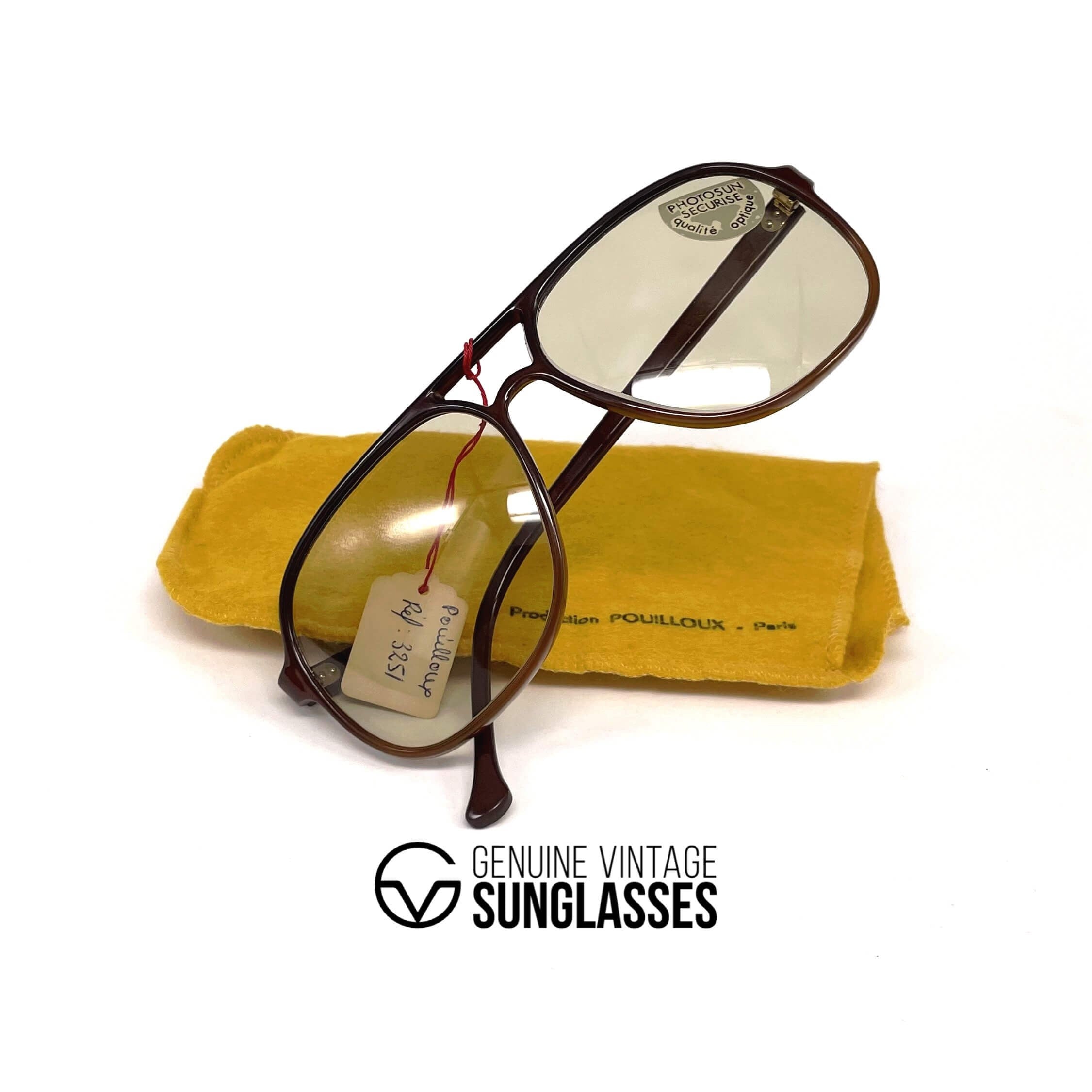 Vintage VUARNET POUILLOUX 3251 photochromic mineral sunglasses