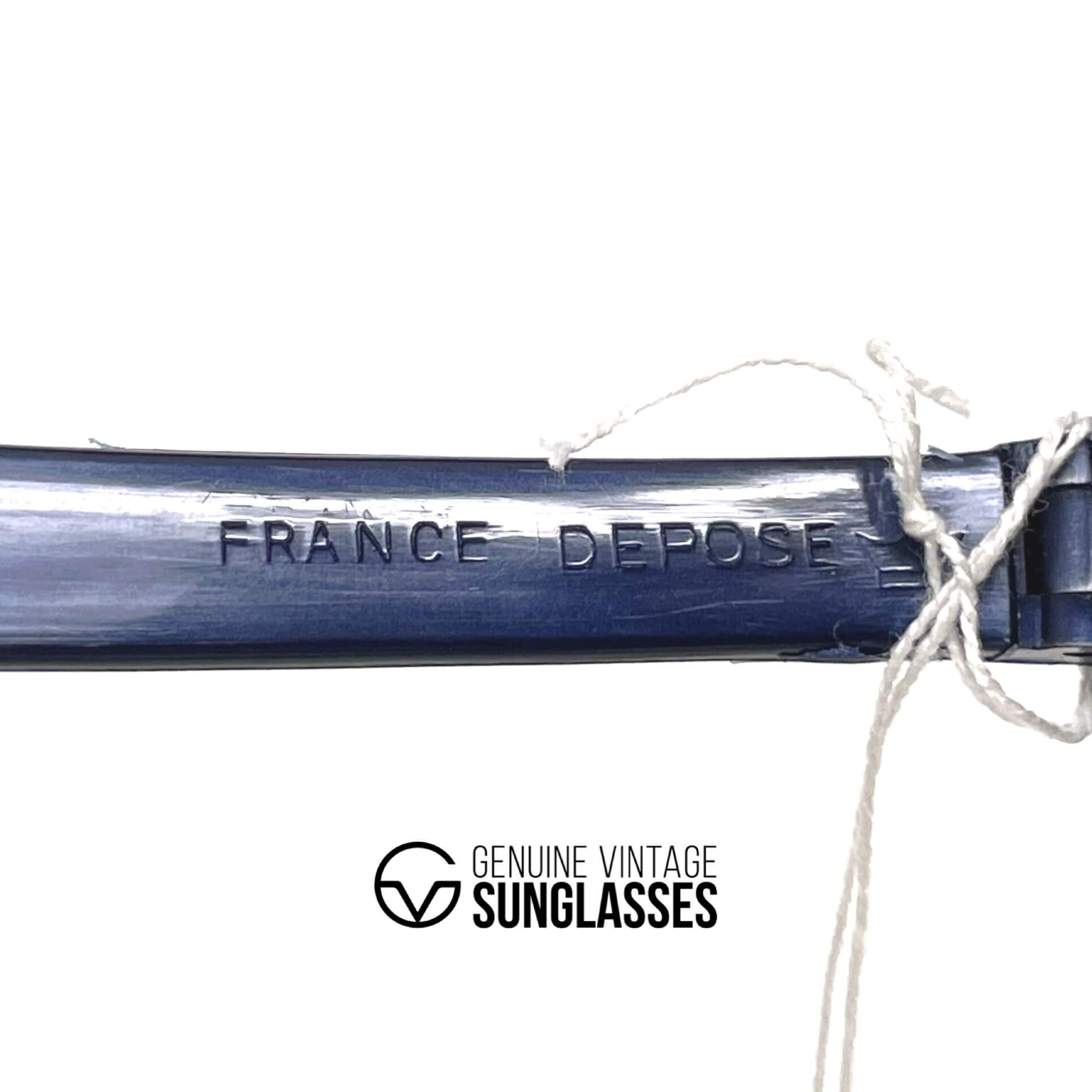 Vintage VUARNET POUILLOUX 3461 nylon blue mirrored mineral sunglasses