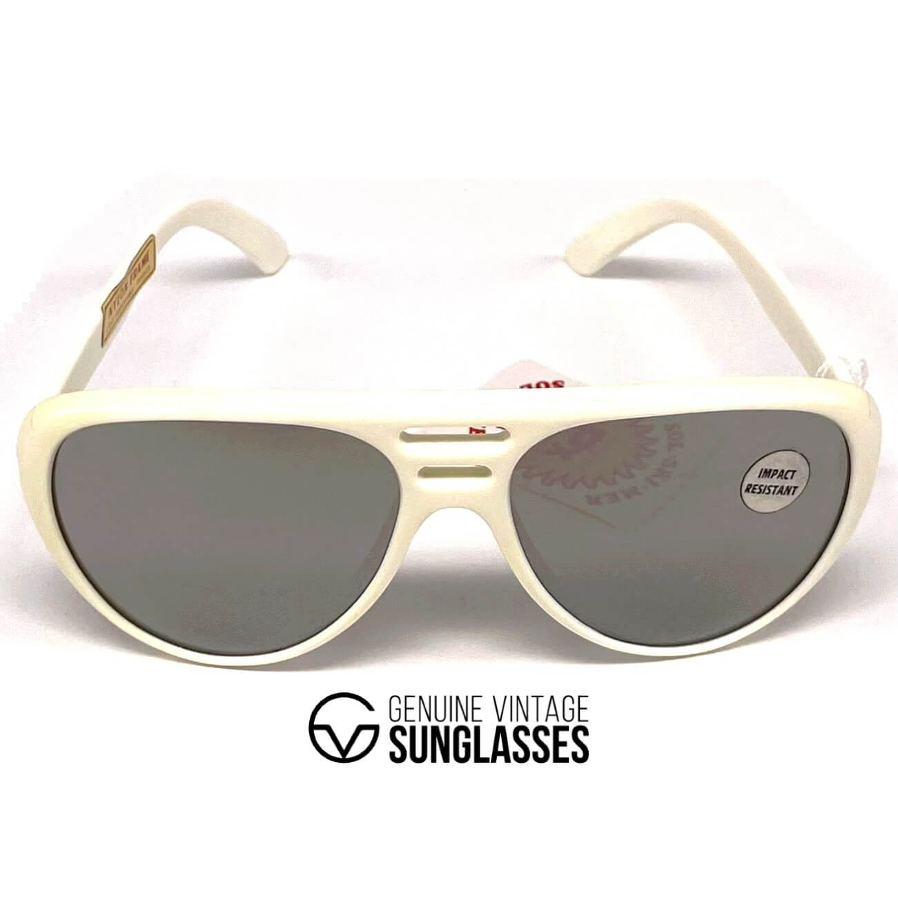 Vintage VUARNET POUILLOUX 3461 nylon white mirrored mineral sunglasses