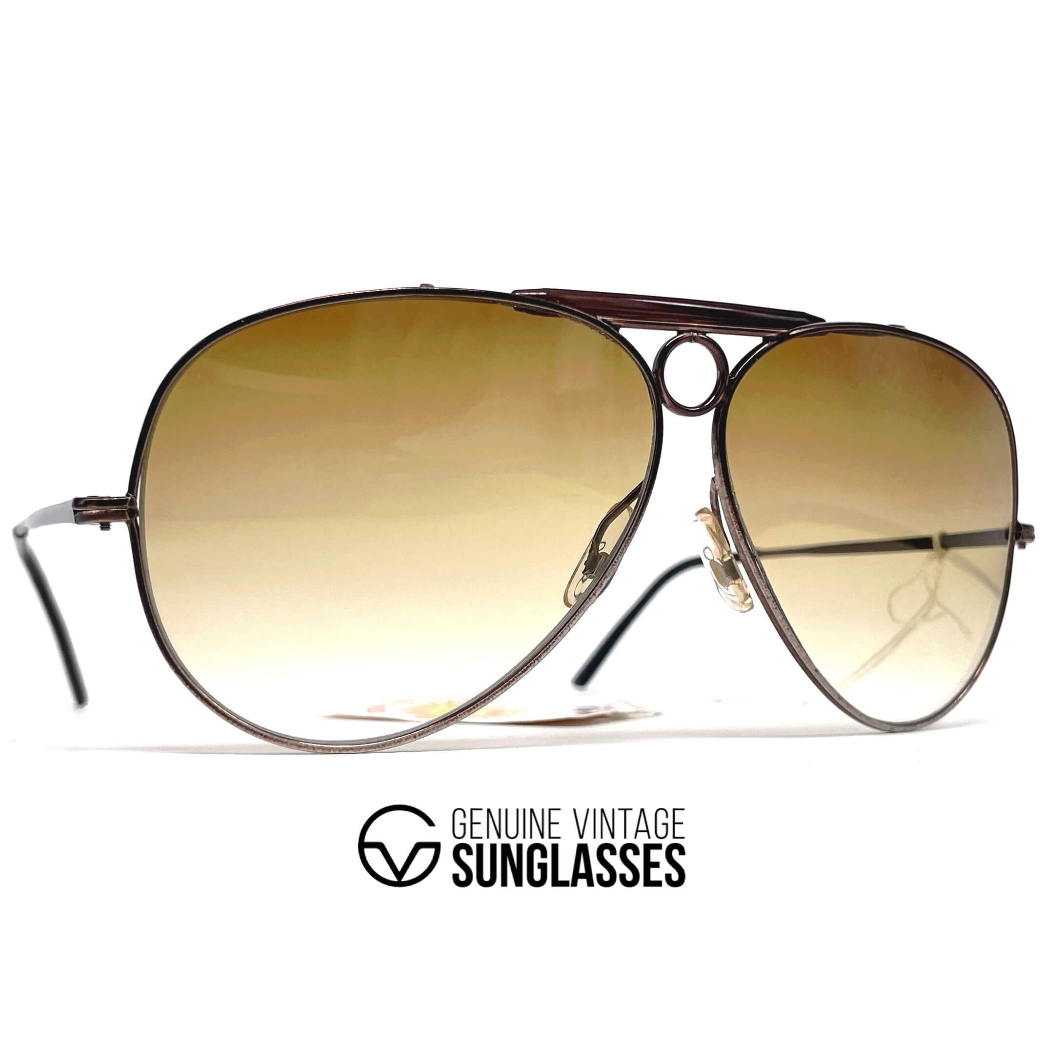 Vintage VUARNET POUILLOUX 6031 Shooter black chrome aviator sunglasses