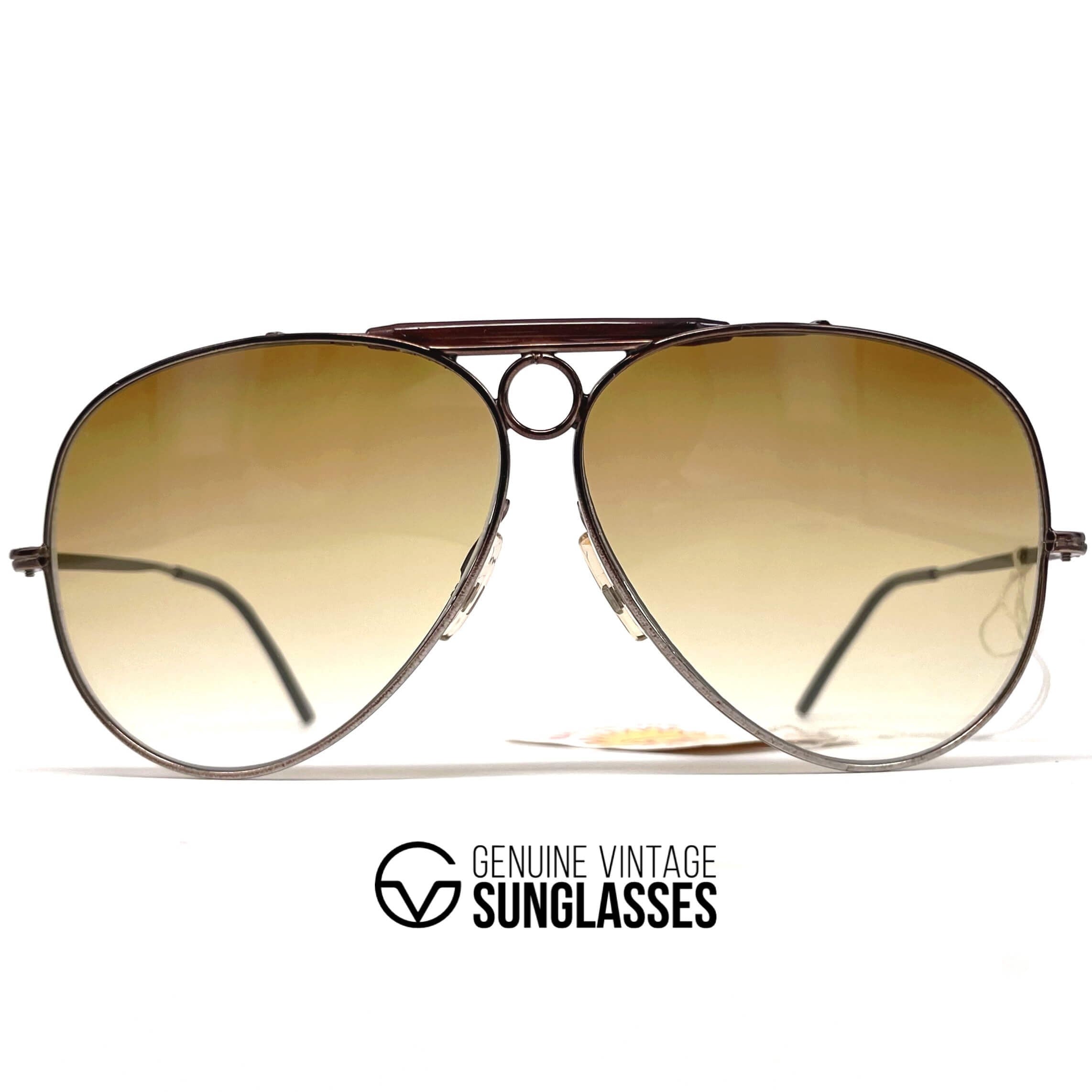 Vintage VUARNET POUILLOUX 6031 Shooter black chrome aviator sunglasses