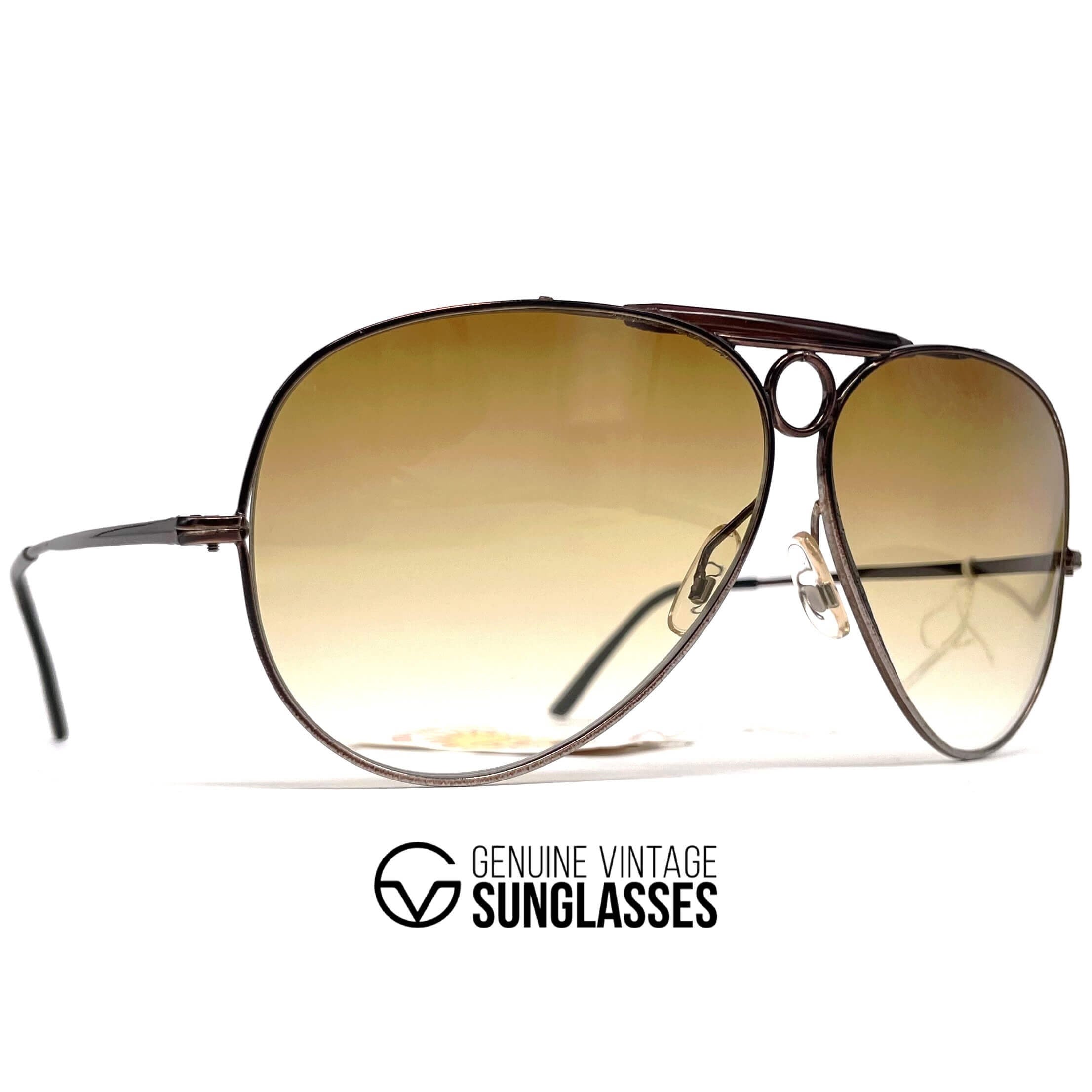 Vintage VUARNET POUILLOUX 6031 Shooter black chrome aviator sunglasses