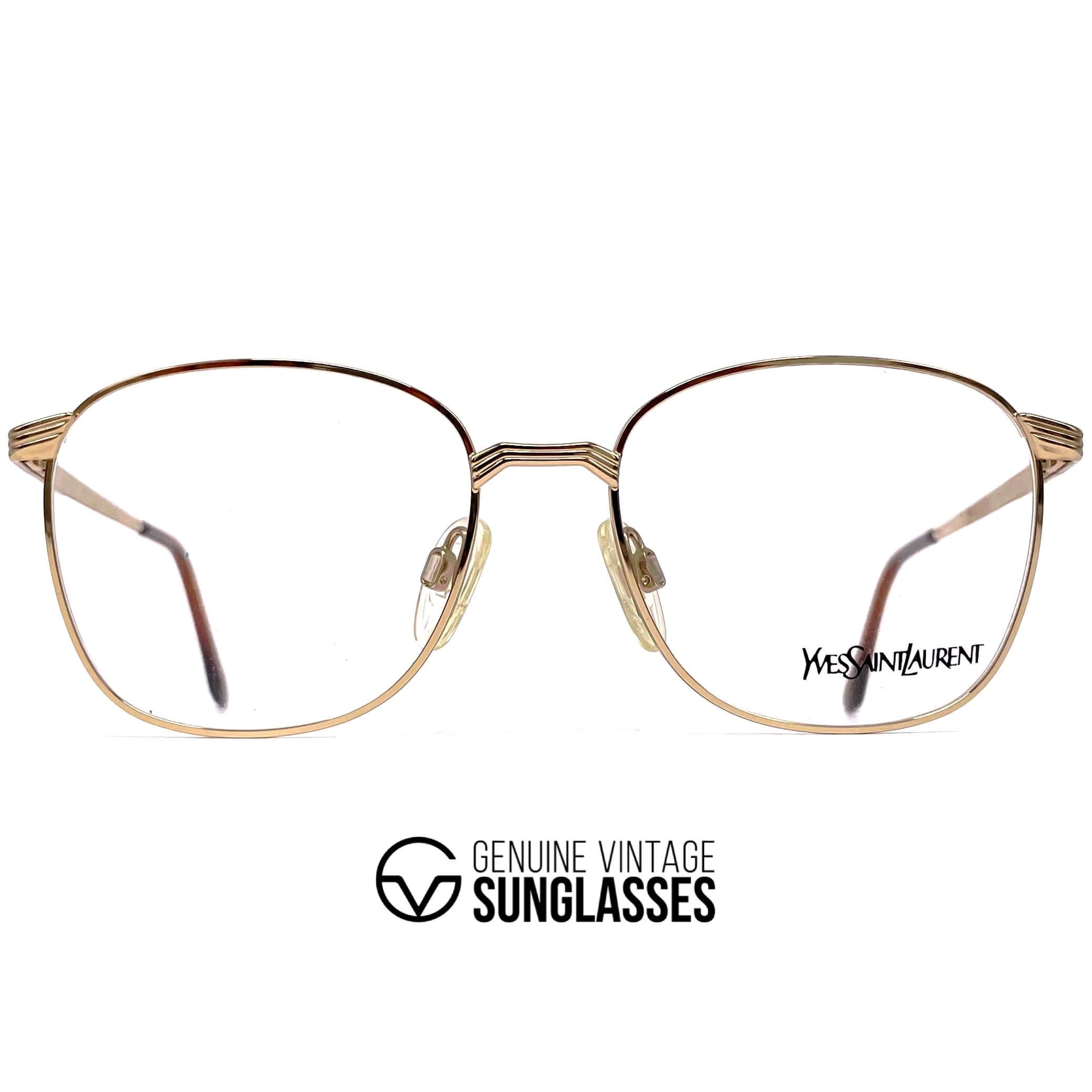 Vintage YVES SAINT LAURENT 4031 gold glasses frames