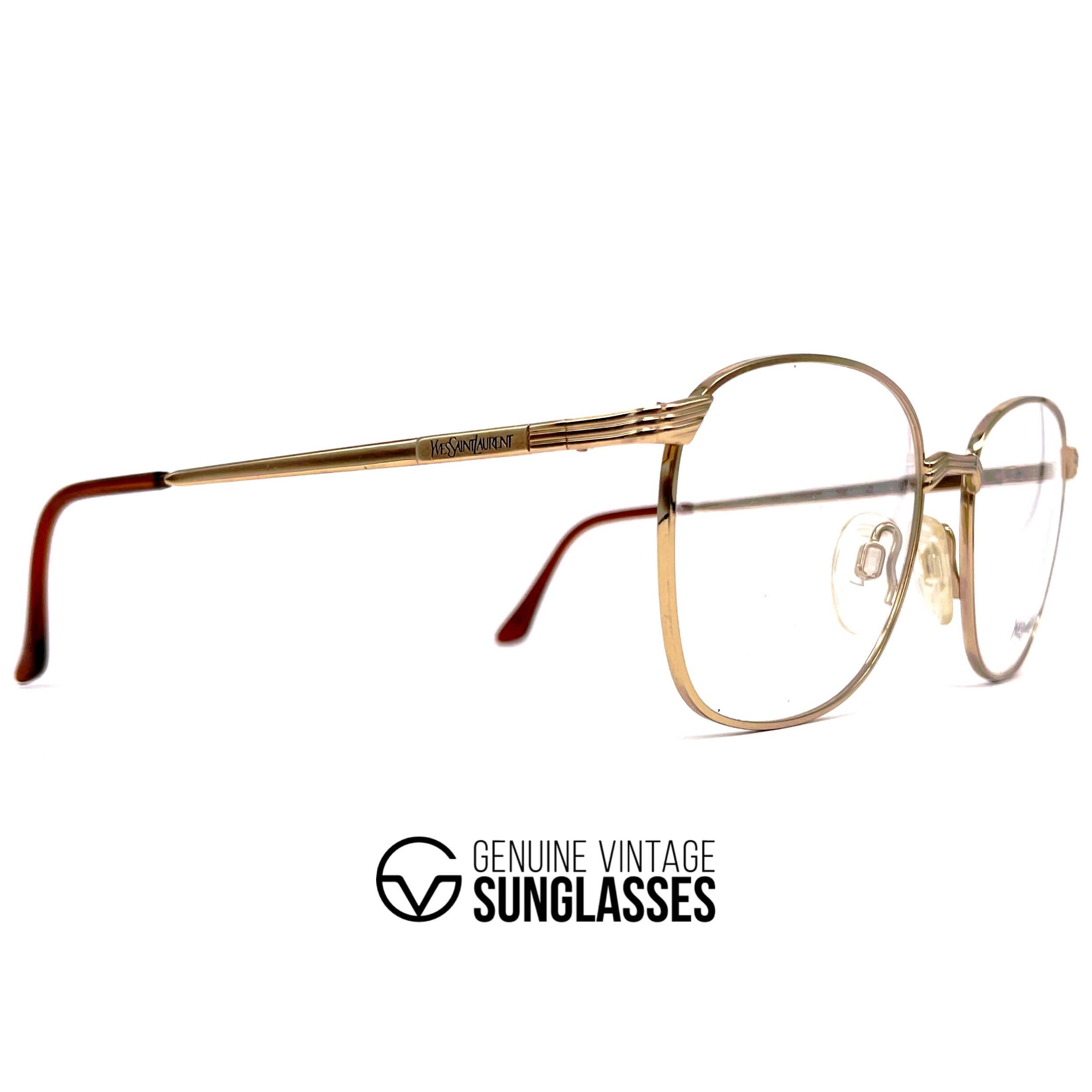 Vintage YVES SAINT LAURENT 4031 gold glasses frames