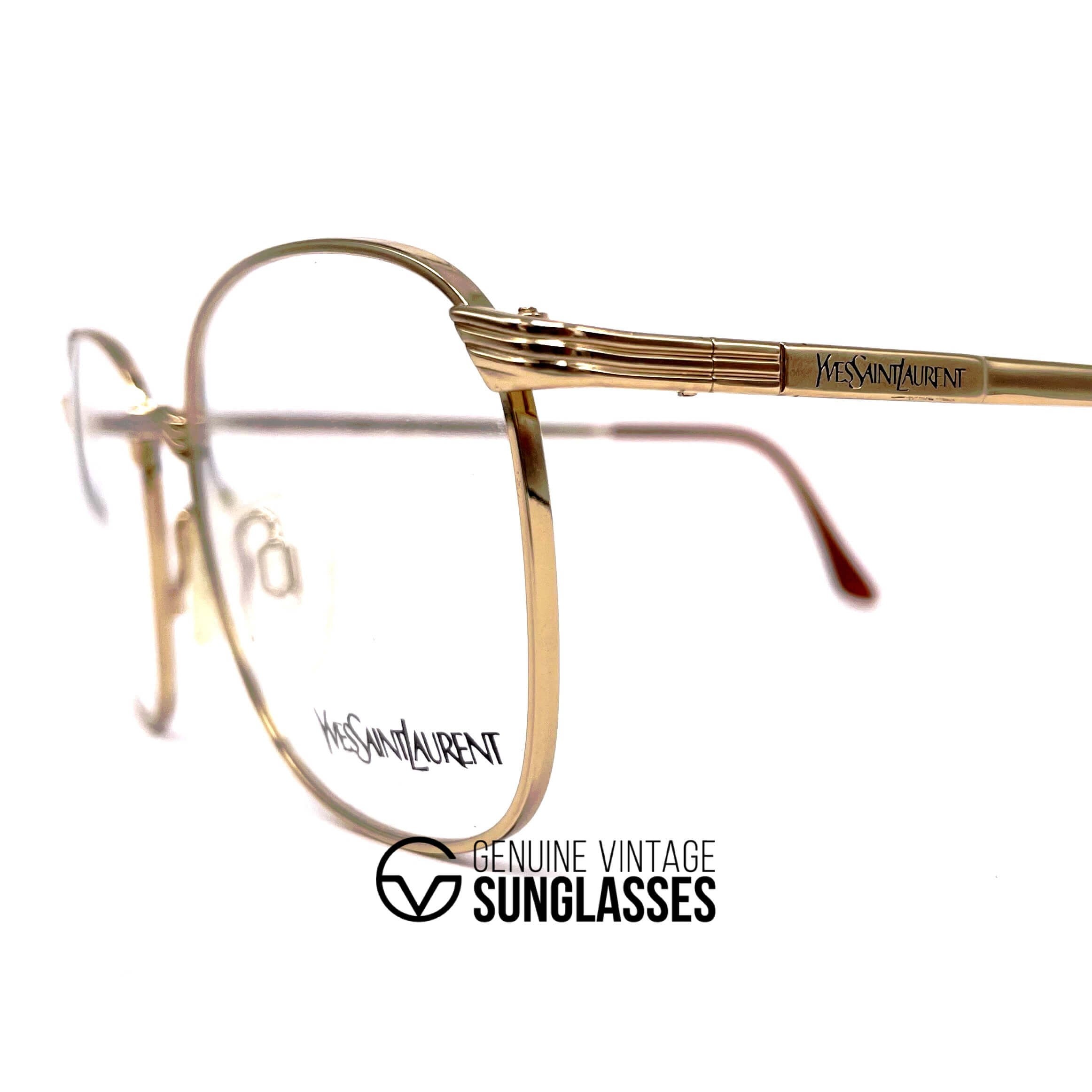 Vintage YVES SAINT LAURENT 4031 gold glasses frames