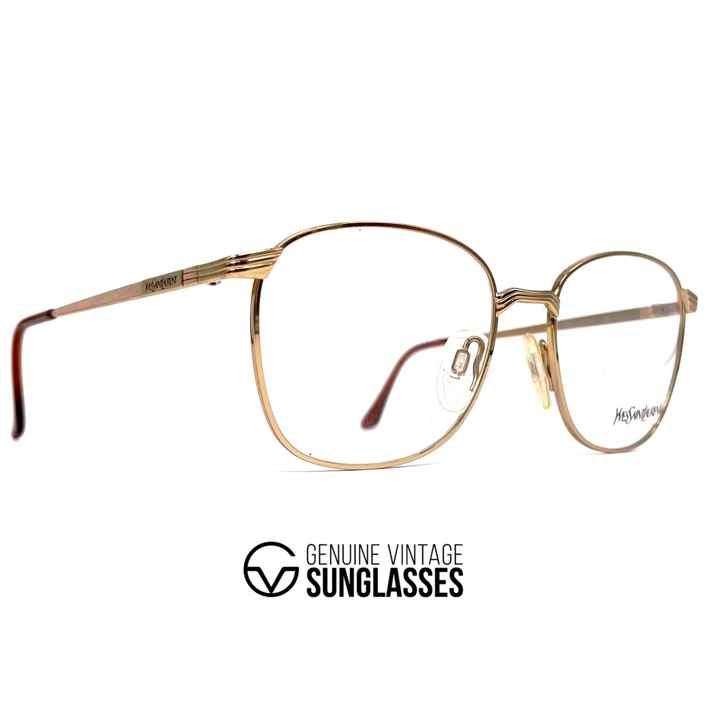 Vintage YVES SAINT LAURENT 4031 gold glasses frames