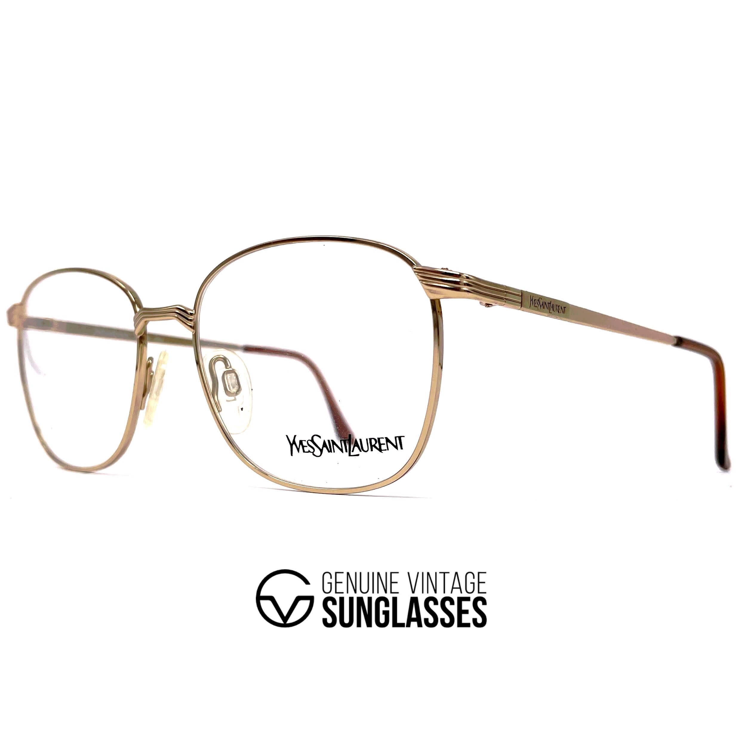 Vintage YVES SAINT LAURENT 4031 gold glasses frames