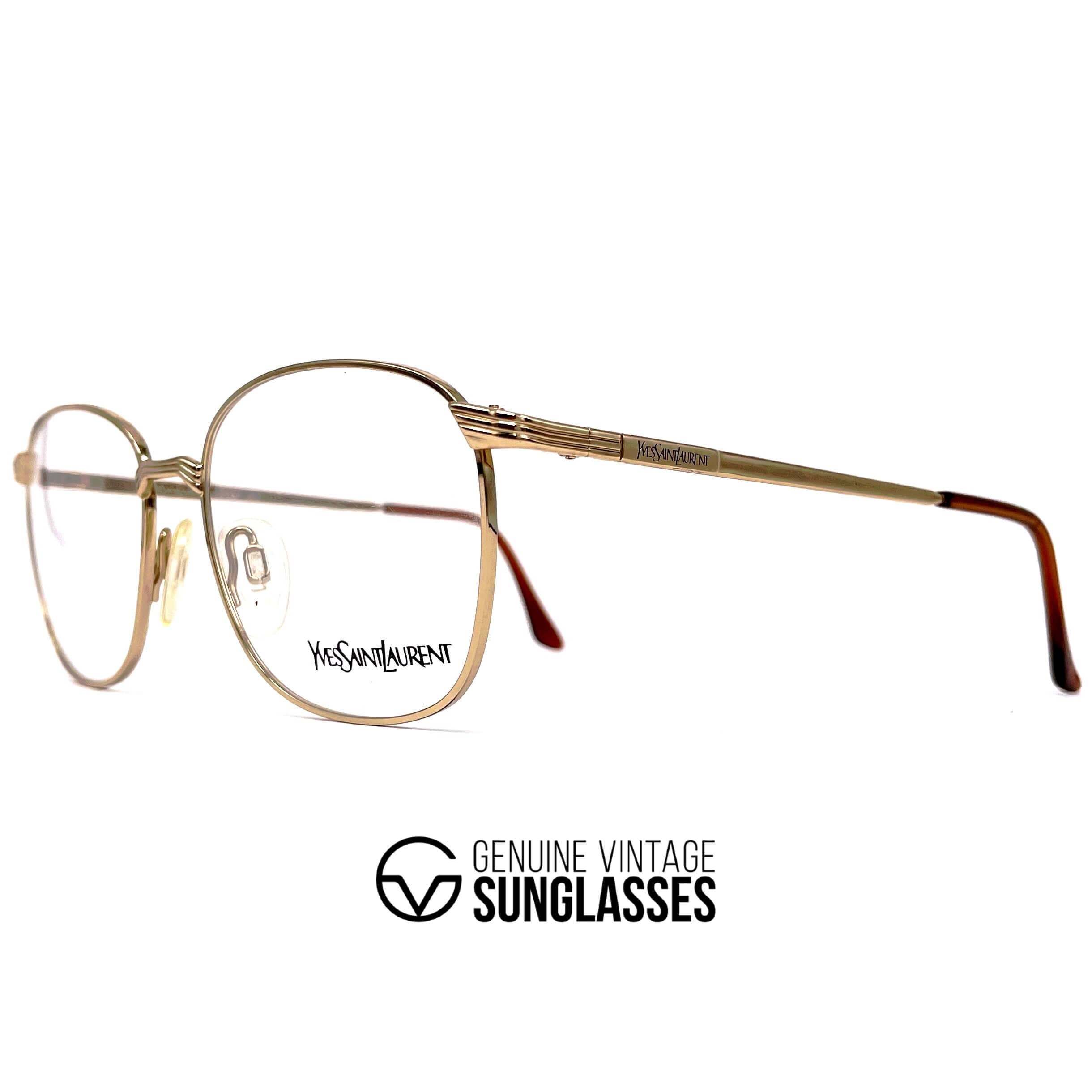 Vintage YVES SAINT LAURENT 4031 gold glasses frames