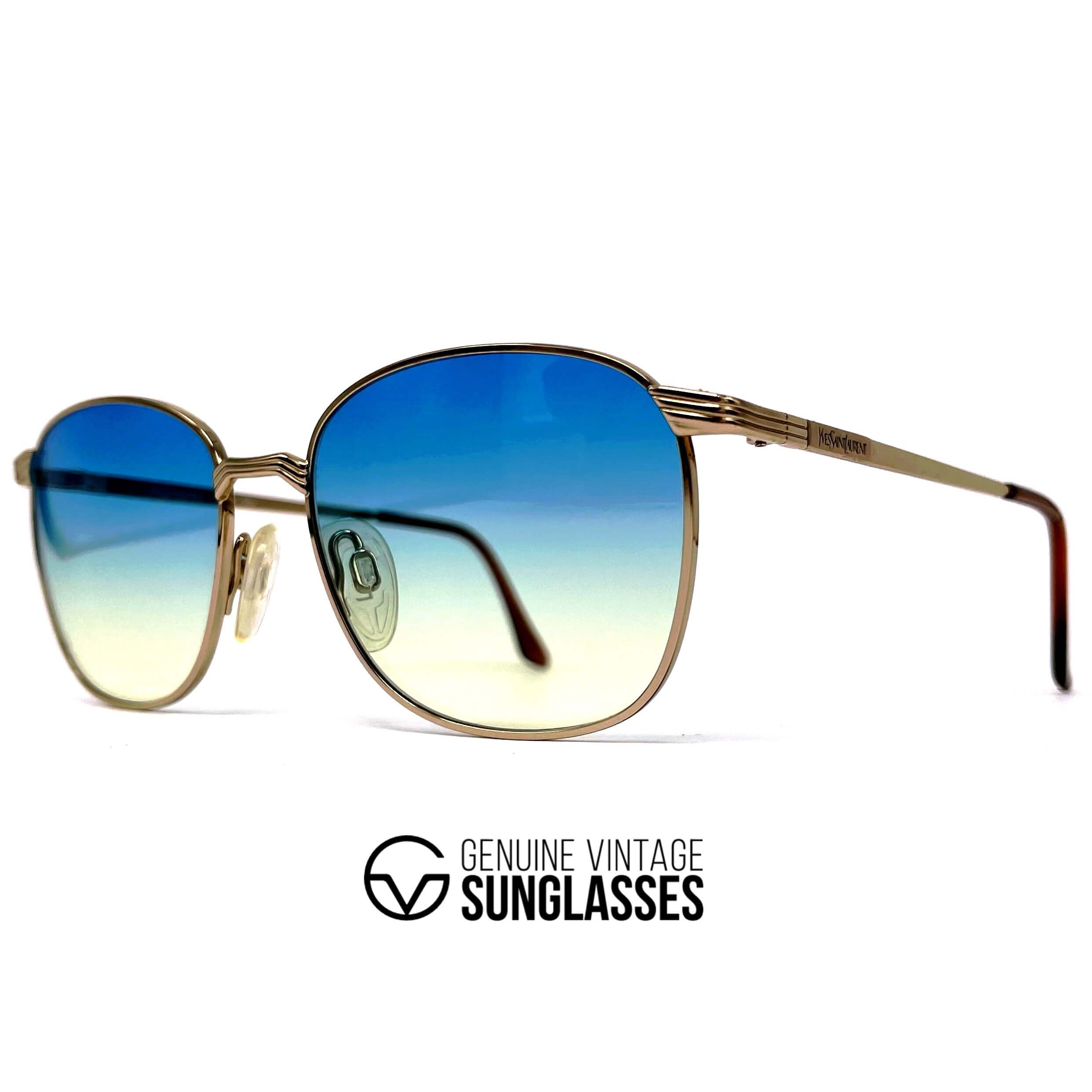 Vintage YVES SAINT LAURENT 4031 gold sunglasses