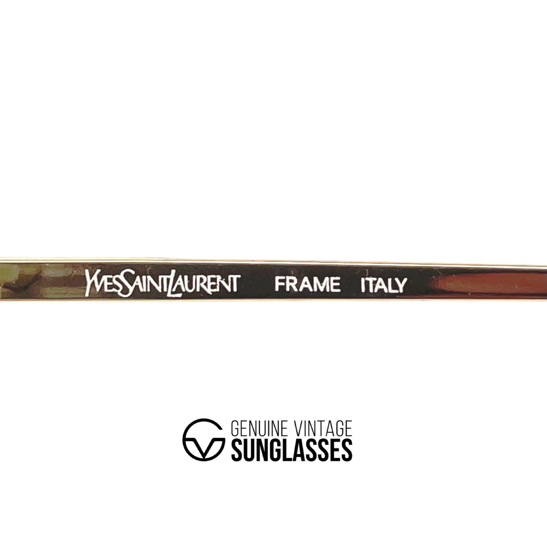 Vintage YVES SAINT LAURENT 4031 gold sunglasses