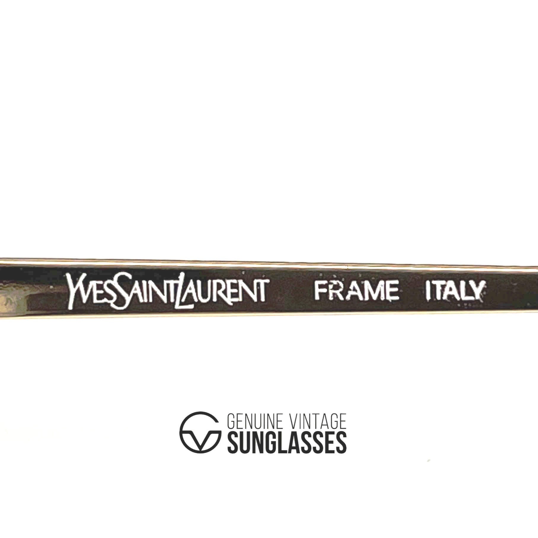 Vintage YVES SAINT LAURENT 4049 gold sunglasses