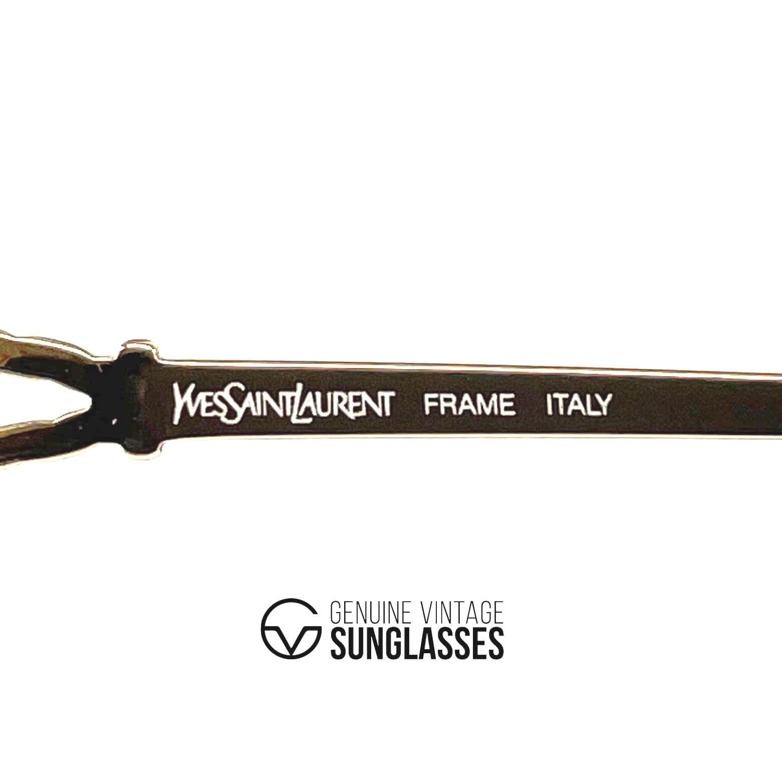 Vintage YVES SAINT LAURENT 4059 gold sunglasses