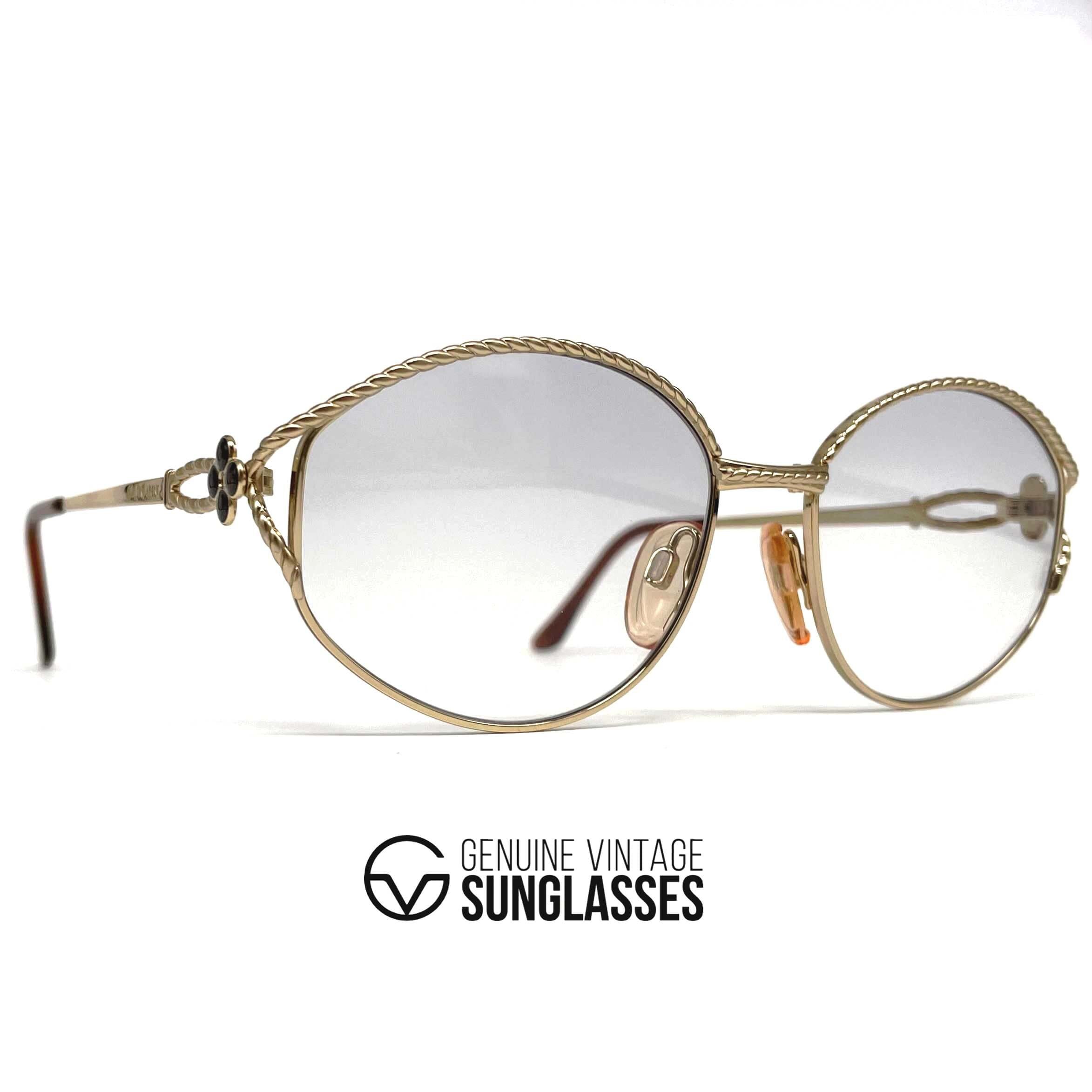 Vintage YVES SAINT LAURENT 4059 gold sunglasses