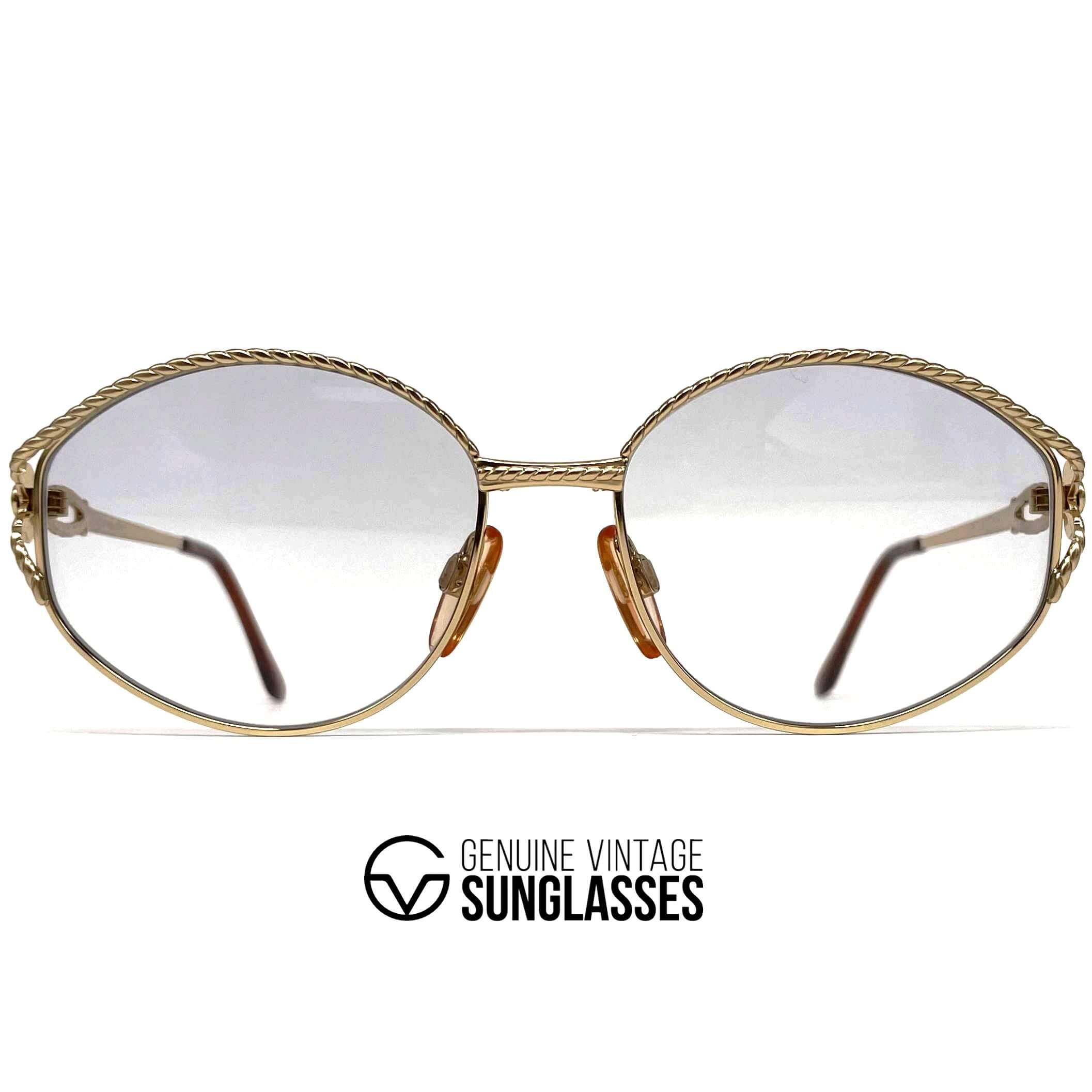 Vintage YVES SAINT LAURENT 4059 gold sunglasses