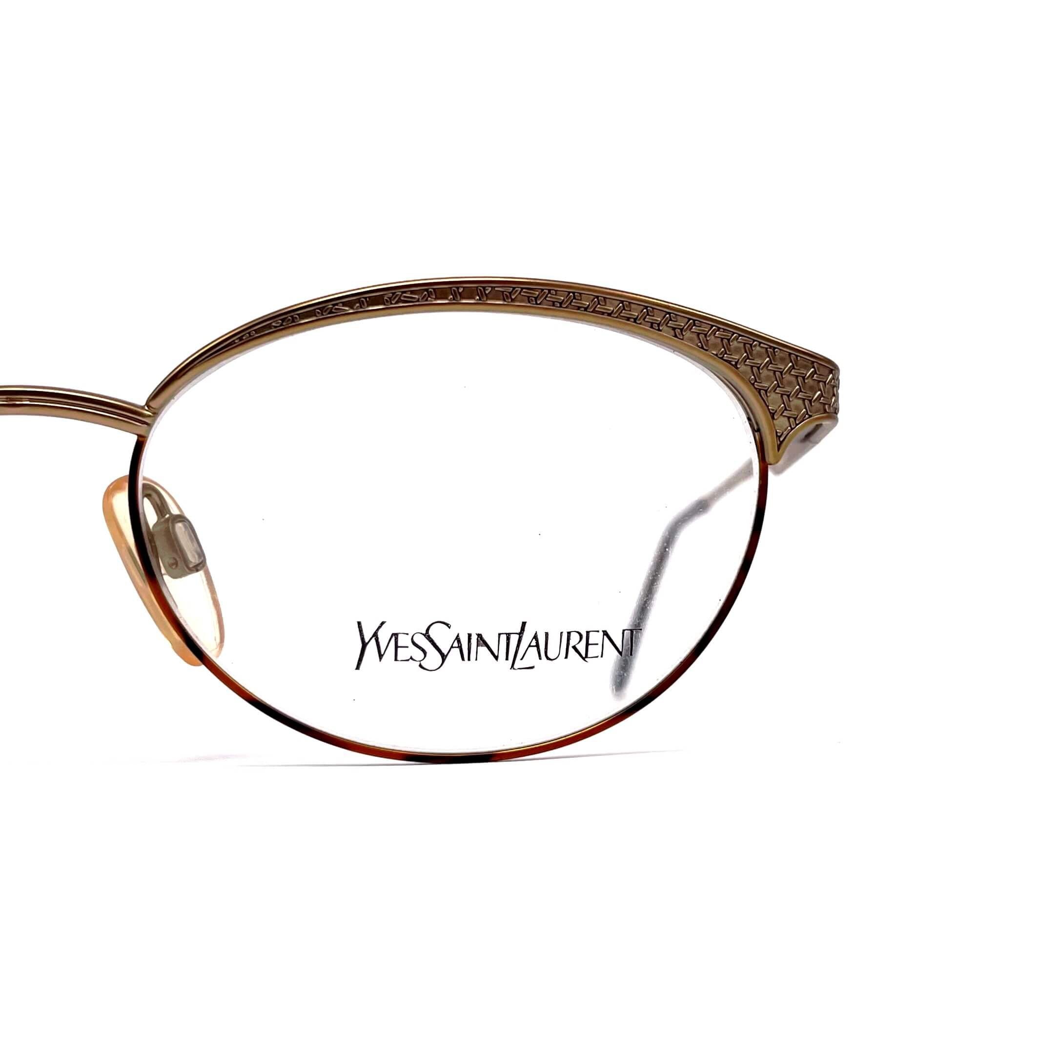 Vintage YVES SAINT LAURENT 4065 gold glasses frames