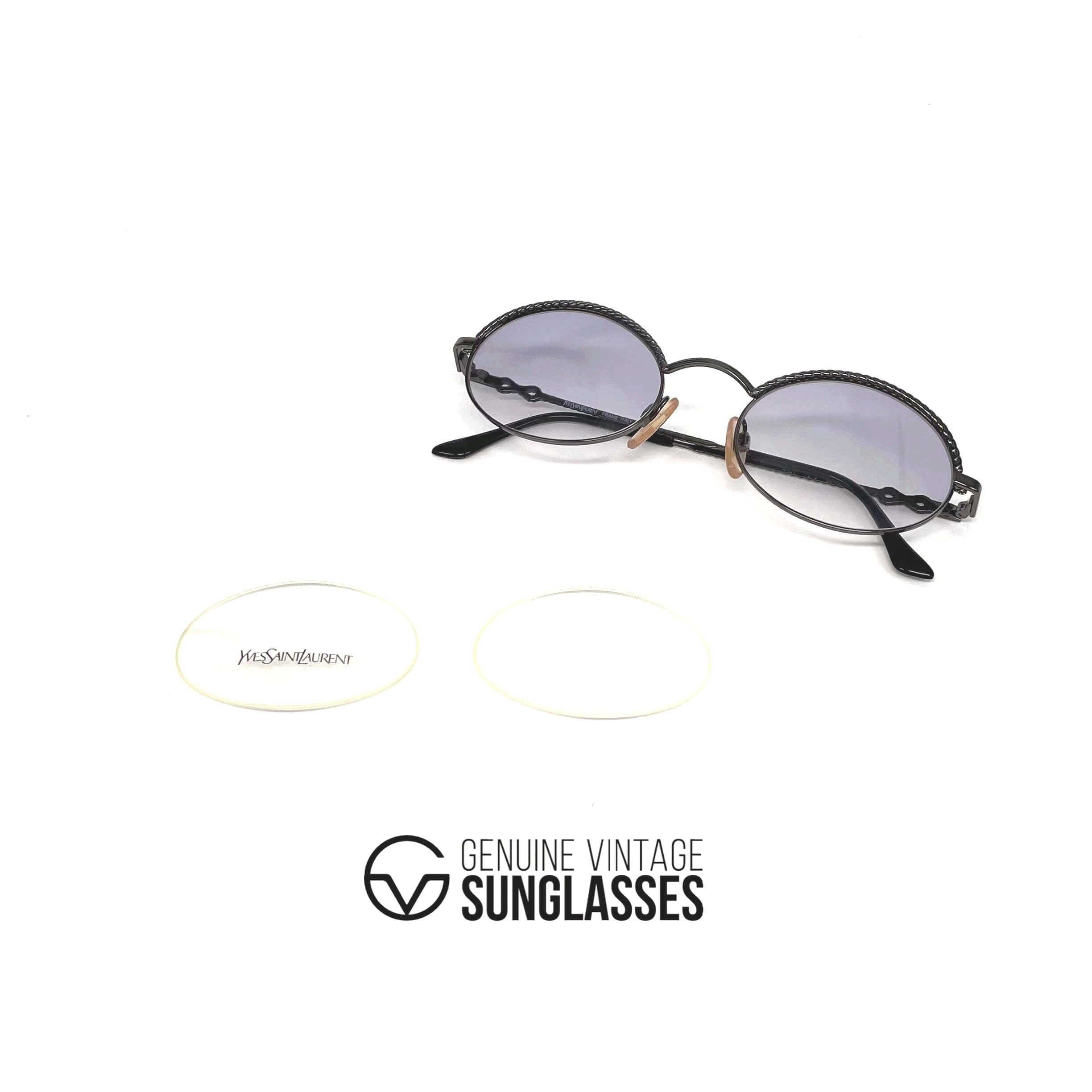 Vintage YVES SAINT LAURENT 4101 black sunglasses