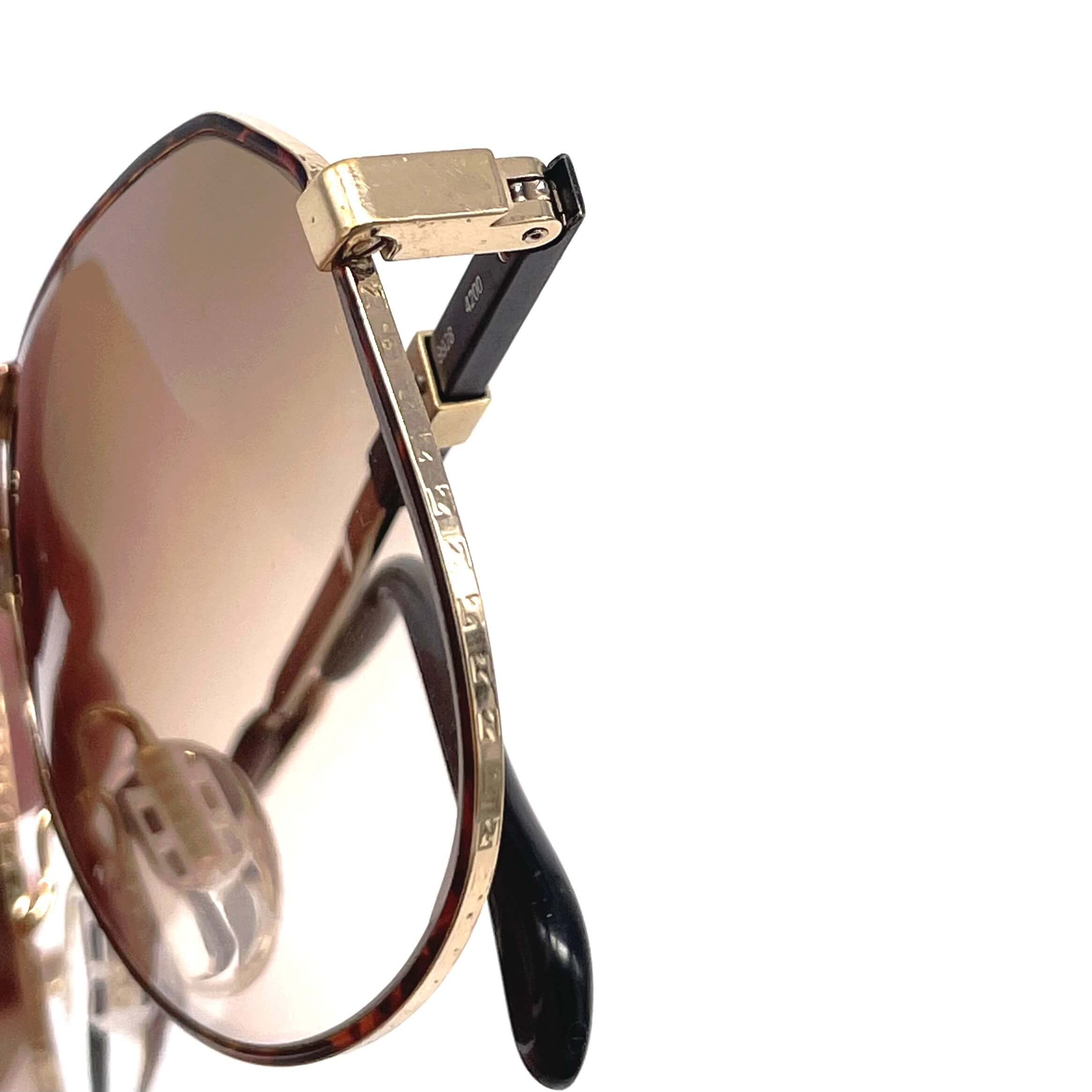 Vintage ZEISS 9982 gold aviator XXL sunglasses