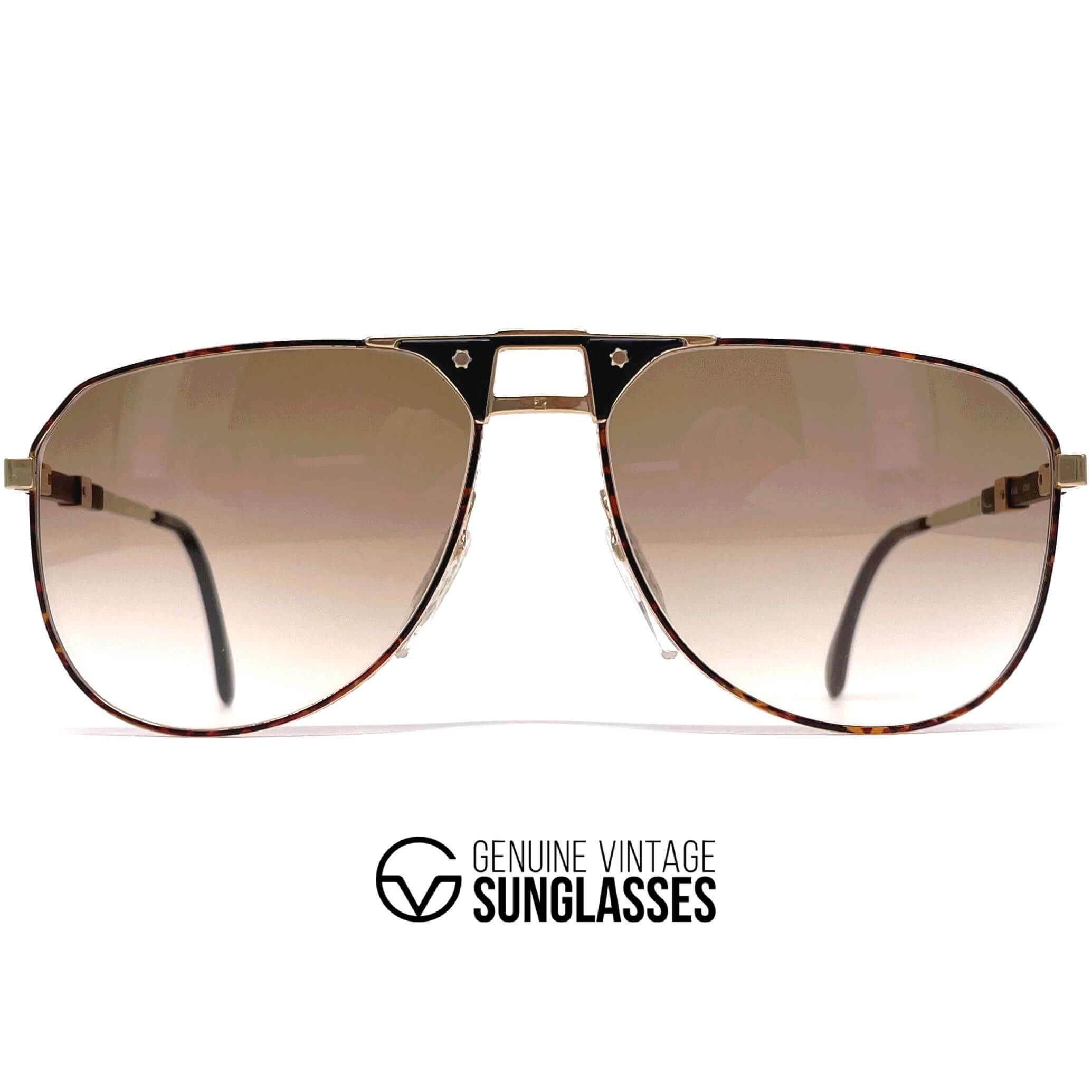 Vintage ZEISS 9982 gold aviator XXL sunglasses