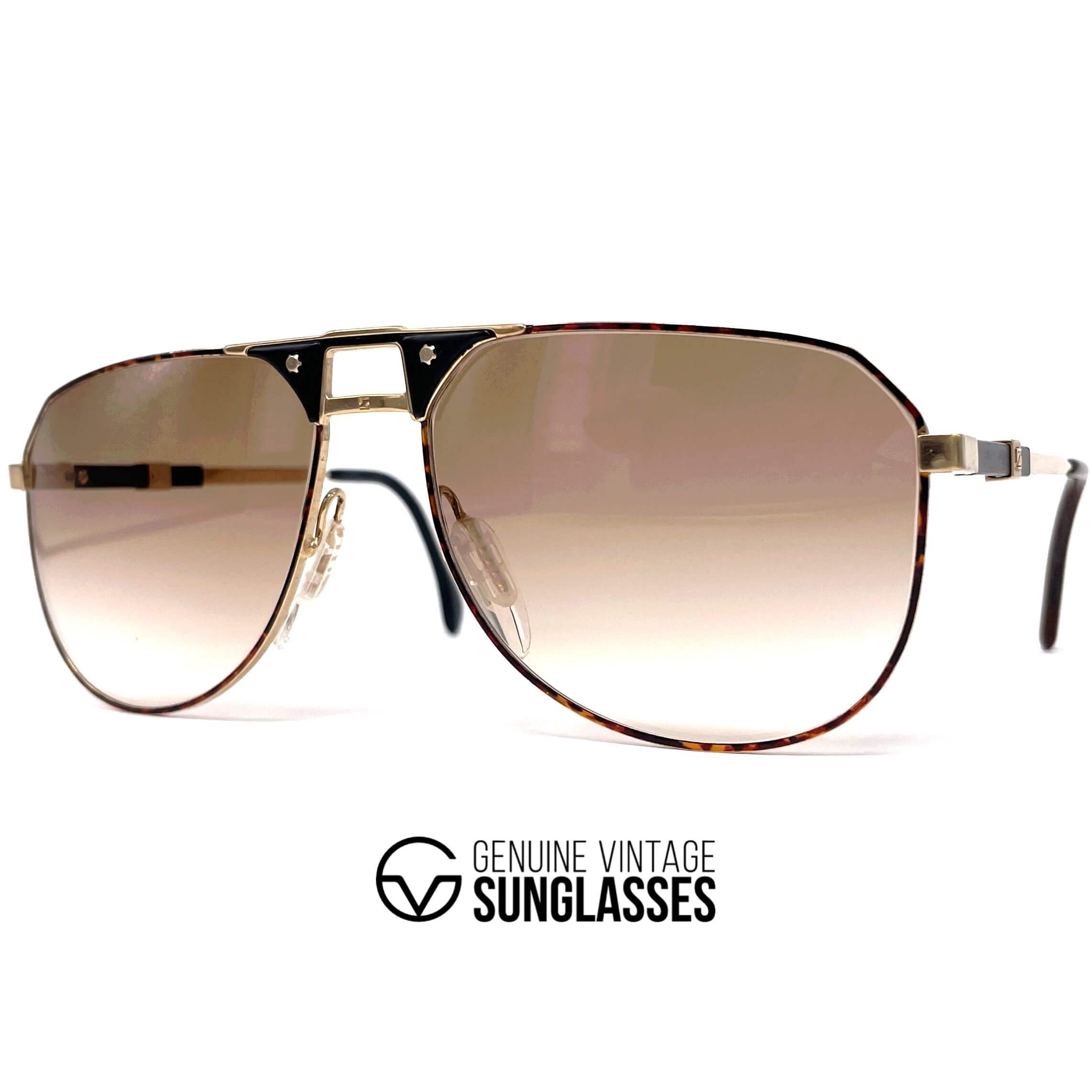 Vintage ZEISS 9982 gold aviator XXL sunglasses