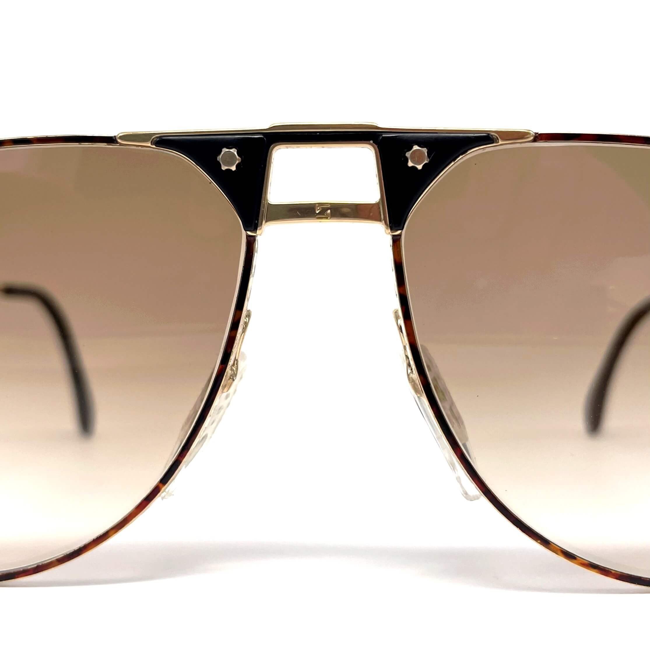 Vintage ZEISS 9982 gold aviator XXL sunglasses