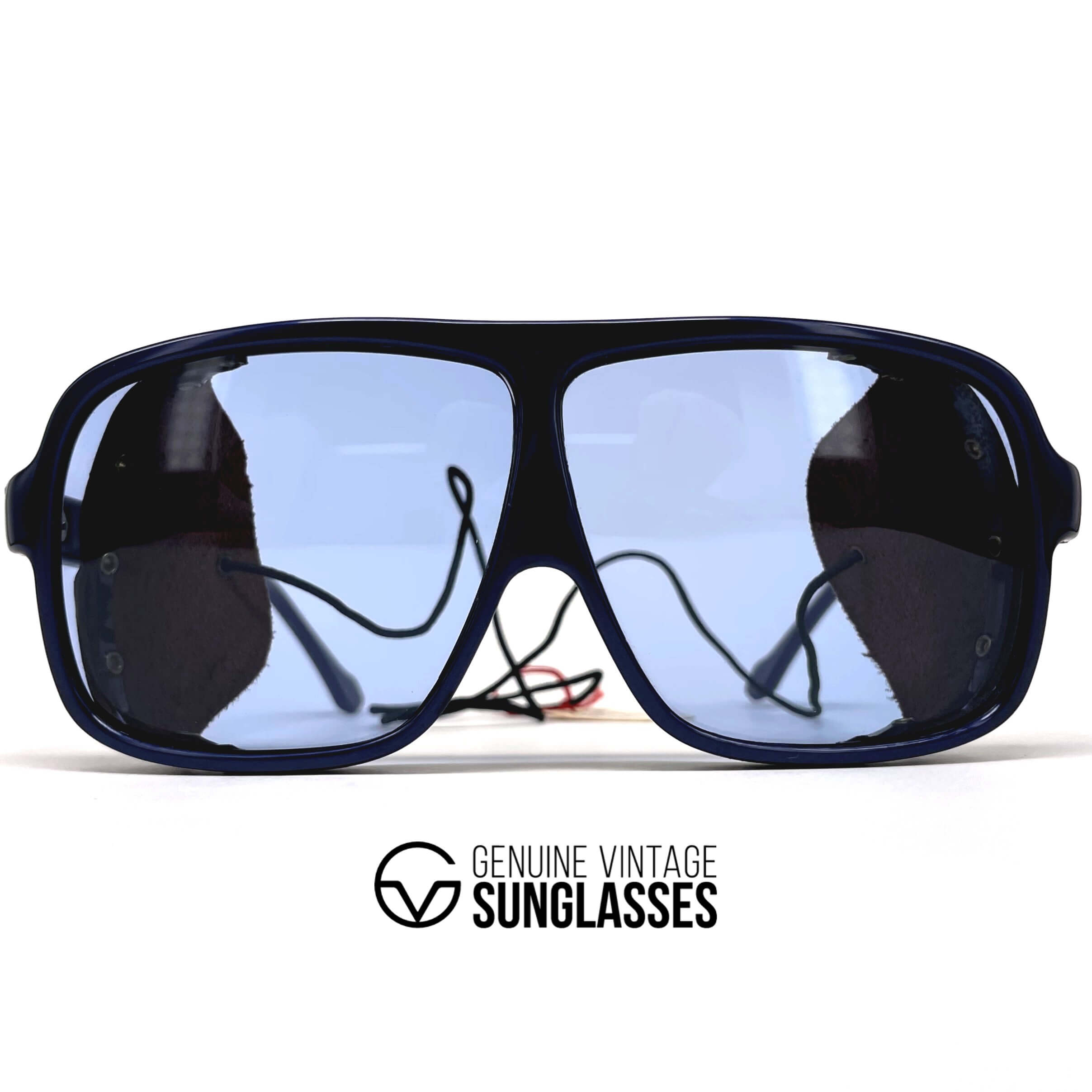 Vintage VUARNET POUILLOUX 600 Skivitt blue glacier sports sunglasses